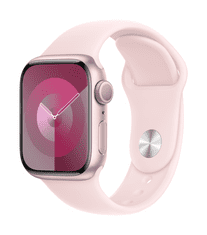 Apple Watch Series 9 pametna ura, 41 mm, GPS, športni pašček M/L, roza