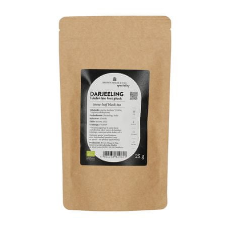 Brown House & Tea Brown House & Tea - Darjeeling Tukdah Bio First Pluck - čaj v prahu 25g