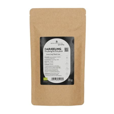 Brown House & Tea Brown House & Tea - Darjeeling Marybong Bio First Pluck - čaj v prahu 25g