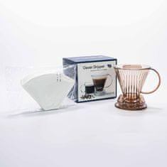 Clever Clever Dripper - Naprava za kavo L 500ml prozorno rjava + 100 filtrov