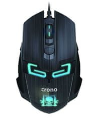 Crono CM647/Obročje/optično/desnoročno/1 600 DPI/Wireless USB/Black-Blue