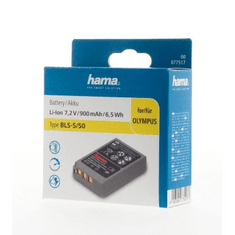 Hama Fotoakumulator tipa Olympus BLS-50, Li-Ion 7,2 V/900 mAh