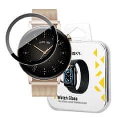 slomart wozinsky watch glass hibridno steklo za huawei watch gt 3 46 mm črno