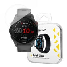 WOZINSKY 9H kaljeno steklo za celozaslonski Garmin Forerunner 255 s črnim okvirjem Full Glue