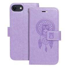 OEM MEZZO Knjižni etui za IPHONE 7 / 8 / SE 2020 / SE 2022 dreamcatcher vijolična