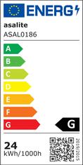 Asalite Stropna LED luč, okrogla, 24W OPAL, 4000K, 1800lm