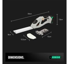 VonHaus Akumulatorske škarje za grmičevje in travo F-Series