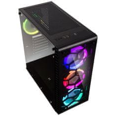 Kolink OBSERVATORY BLACK E-ATX RGB osvetljeno ohišje, črno