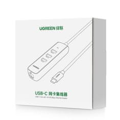 Ugreen Adapter USB-C 3.0 na Ethernet + 3 vrata USB HUB