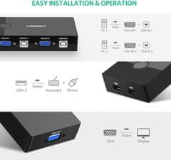 Ugreen VGA 2x1 KVM Stikalo - box