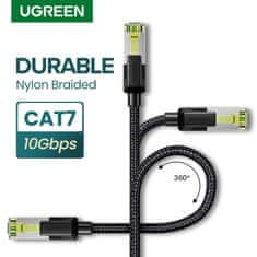 Ugreen UTP Cat7 oklopljen pleten okrogel kabel z modularnim RJ45 Ethernet priključkom 5M