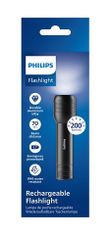 Philips ALU akumulatorska svetilka SFL7003T/10, črna, razdalja snopa 185 m