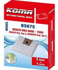 KOMA Vrečke za sesalnik Koma BS67S - Bosch tip G tekstil, 5 kosov