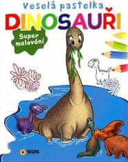 Srečni dinozavri v barvicah