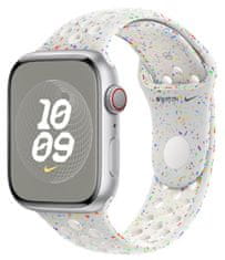 Apple Pure Platinum Nike Sport pašček, 45mm, S/M (MUV03ZM/A)