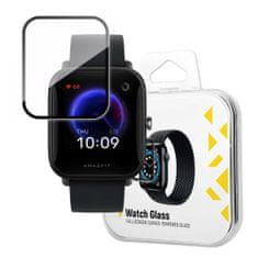 MG Watch Glass Hybrid zaščitno steklo za Xiaomi Amazfit Bip U, črna