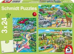 Schmidt Puzzle Dan v živalskem vrtu 3x24 kosov