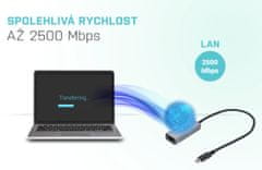 I-TEC USB-C kovinski 2,5Gb/s ethernetni adapter