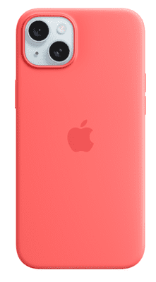  Apple silikonski ovitek za iPhone 15 Plus, z MagSafe, Guava