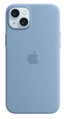  Apple silikonski ovitek za iPhone 15 Plus, z MagSafe, Winter Blue