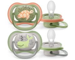 Philips Avent SCF085/60 Ultra Air tolažilna duda, silikon, 6-18m, m, 2/1