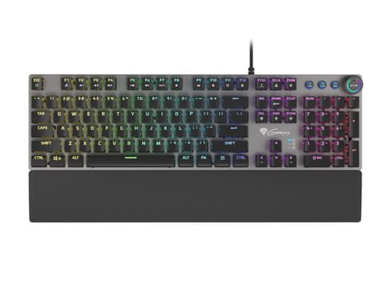 Genesis Gaming mehanska tipkovnica THOR 401/RGB/Kailh Brown/Wired USB/US layout/Black