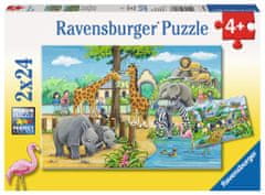 Ravensburger Dobrodošli v živalskem vrtu Puzzle 2x24 kosov