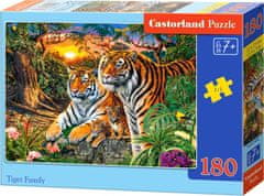 Castorland Družina tigrov Puzzle 180 kosov