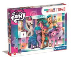 Clementoni Puzzle Moj mali poni: Veseli poni MAXI 104 kosov