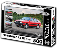 RETRO-AUTA Puzzle št. 74 FSO Polonez 1.5 SLX (1988) 500 kosov