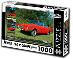 RETRO-AUTA Puzzle št. 60 Skoda 110 R Coupe (1971) 1000 kosov