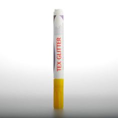 Darwi TEX GLITTER marker za tekstil - Rumen 6 ml