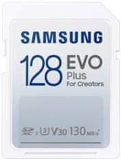 Samsung EVO Plus SDXC 128 GB / CL10 UHS-I U3 / V30