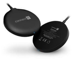 Connect IT MagSafe Wireless Fast Charge Brezžični polnilnik, 15 W, črn