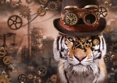 Schmidt Steampunk Tiger Puzzle 1000 kosov