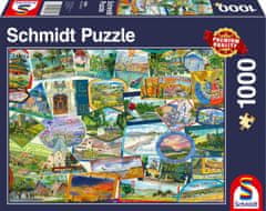 Schmidt Puzzle Nalepke s ceste 1000 kosov