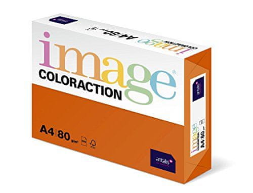 Image Slika Pisarniški papir Coloraction, A4/80g, Amsterdam - opečnato oranžna (OR43), 500 listov