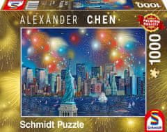 Schmidt Puzzle Kip svobode z ognjemetom 1000 kosov