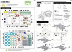 Metal Earth 3D sestavljanka Jeep Willys MB Overland (ICONX)