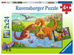 Ravensburger Sestavljanka Zabavni dinozavri 2x24 kosov