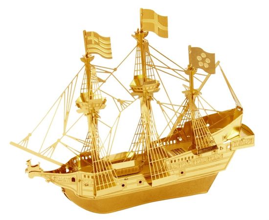 Metal Earth 3D sestavljanka Ladja Golden Hind (zlato)