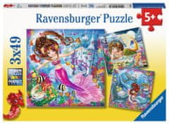 Ravensburger Puzzle Magične morske deklice 3x49 kosov