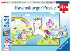 Ravensburger Puzzle Pravljični samorog 2x24 kosov