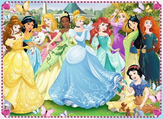 Ravensburger Disneyjeve princese Puzzle: Čas za sijaj XXL 100 kosov