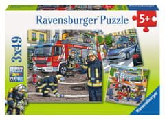Ravensburger Puzzle Reševalci 3x49 kosov