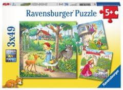Ravensburger Classic Fairy Tales Puzzle 3x49 kosov