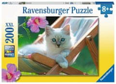 Ravensburger Puzzle - Mačka na ležalniku 200 kosov