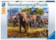 Ravensburger Sestavljanka Družina slonov 500 kosov