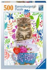 Ravensburger Puzzle Mačka v skodelici 500 kosov