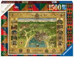 Ravensburger Sestavljanka Harry Potter: zemljevid Bradavičarke 1500 kosov